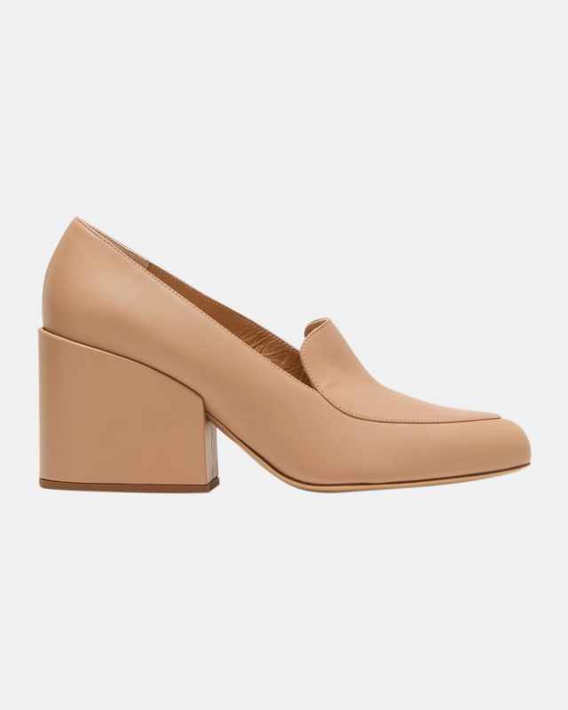 Adrian Leather Heeled Loafers